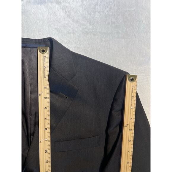 Burberry London 40R 33x29 Solid Dark Brown Designer Luxury 2 Piece Suit - Picture 10 of 16